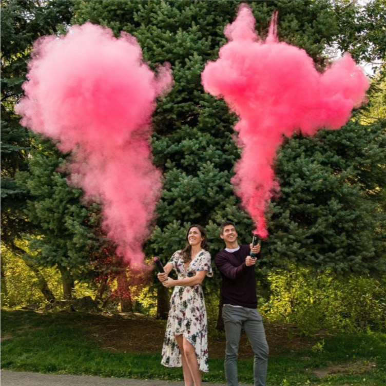 (2x) / (4x) Gender Reveal 40CM Smoke Cannon (sold as a pair) ππ