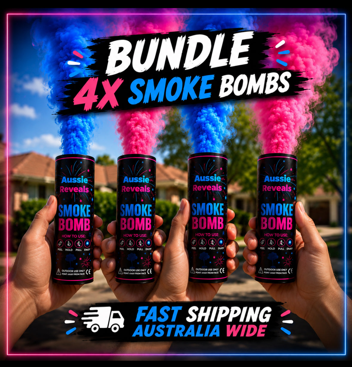 BUNDLE - 4x Smoke bombs