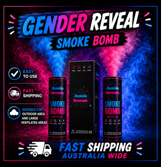 (1x) Gender Reveal Smoke Bomb 🔵🔴