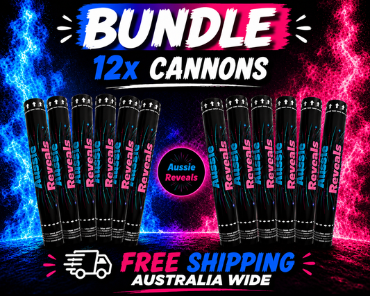 BUNDLE - 12x Gender Reveal 40CM Cannon 🎉🎉🎉🎉🎉🎉🎉🎉🎉🎉🎉🎉 +FREE SHIPPING 📦