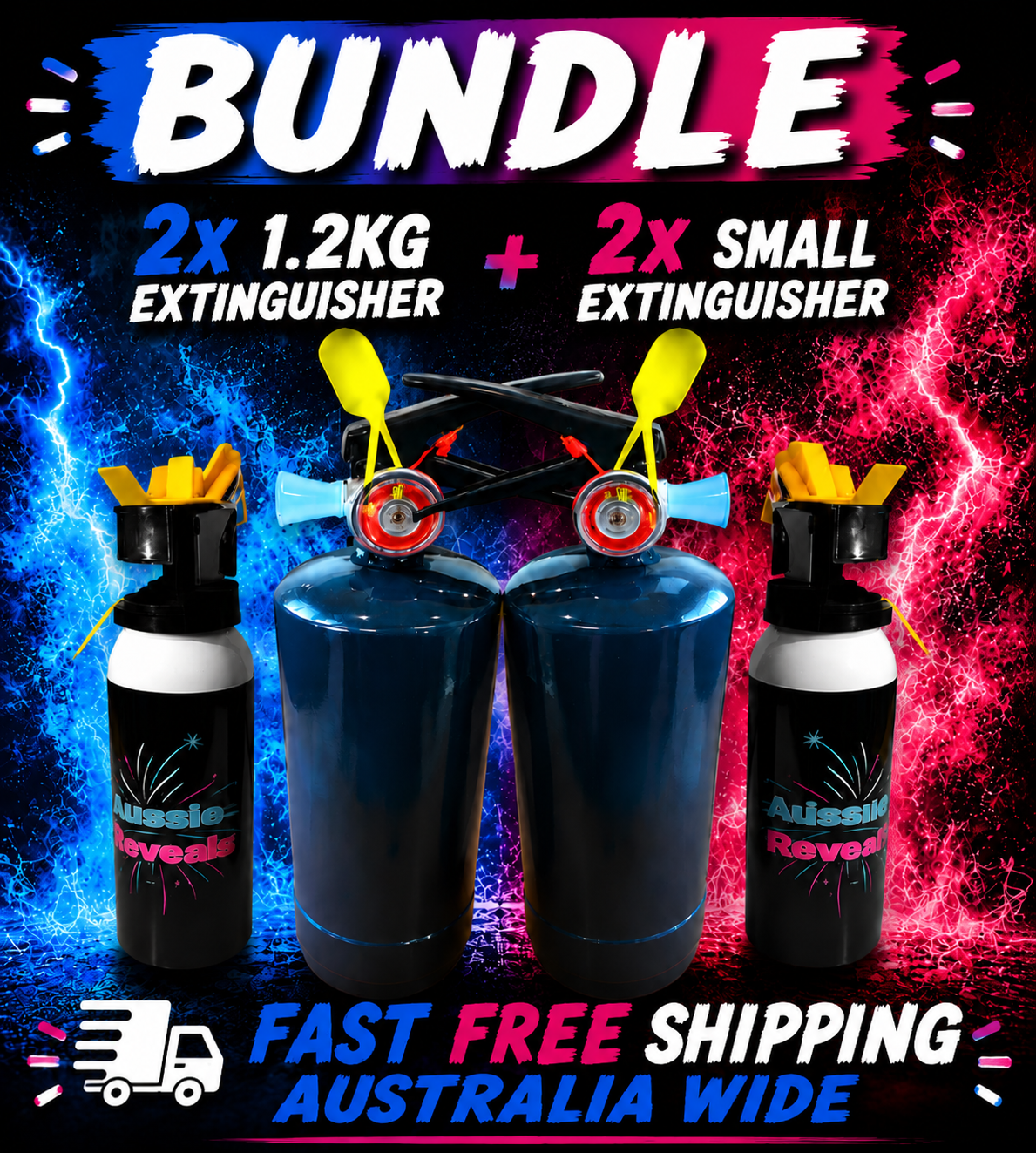 📢BUNDLE - 2x EXTREME Extinguishers & 2x SMALL extinguishers + FREE SHIPPING 📦